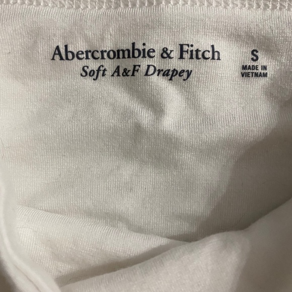 NWOT White Soft A&F Cowl Neck Bodysuit - Picture 3 of 6